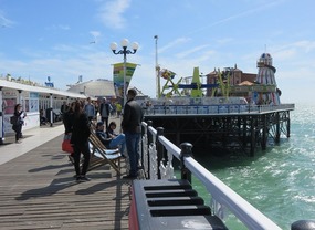 Carnival rides at end of Pier