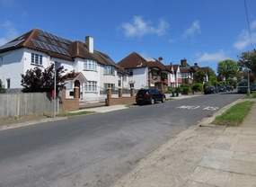 Lovely old homes in Margaret's street
