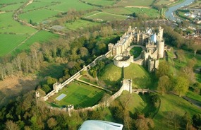 Arial photo of Arundel Castle