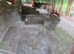 Remains of mosaic floors of Roman Town House