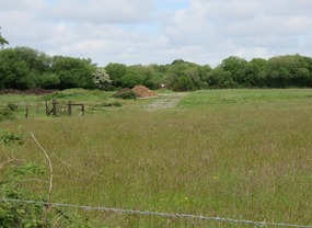 Remains of the old airfield runway