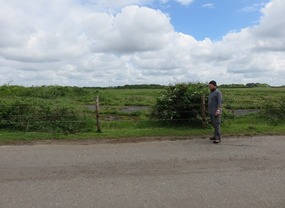 Richard near part of the old airfield