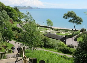 Garden on clifftop