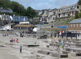 Beach front at Looe