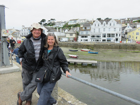 Posing at St Mawes Harbour