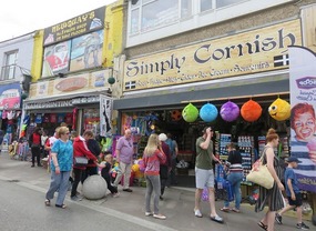 Souvenir shops everywhere in main street