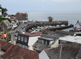 Rooftop view of Lynmouth