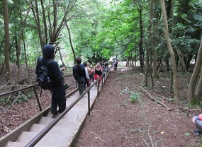 274 steps down to bottom of Jacobs Ladder