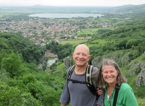 View down the gorge to Cheddar & beyond
