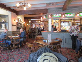 Inside Woodborough having Roast lamb for lunch