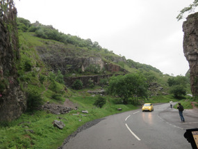 Winding road in Cheddar Gorge