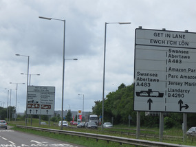 Navigating roundabouts to Swansea
