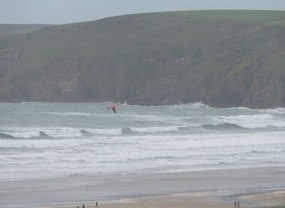 Kite surfer at Newgale