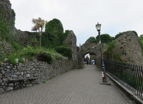 Remains of Tenby Castle walls