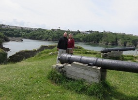 View from the ruins of Fishguard Fort