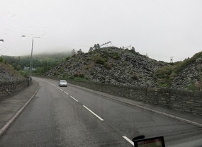 Slate quarry mining remanance