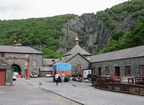 Old slate quarry behind the workshop