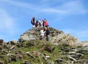 Too windy for us to climb to the summit top