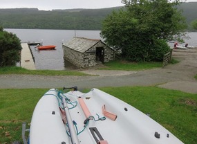 Mooring for sail boats & kayaking at Torver Common