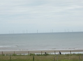 Wind turbines in Colwyn Bay