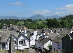 View over village from the church