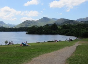 Basking in the sun on Derwent Water