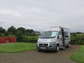 Only motorhome at Charlies Farm Caravan Site