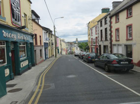 Main street of Ballybofey N15 route