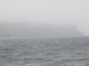 Mist covering Cliffs of Moher