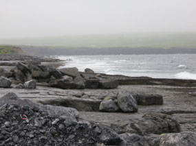 Mist covering Cliffs of Moher