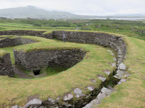 Internal view of Leacanabuaile Stone Ring Fort