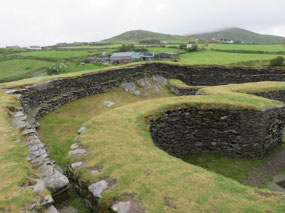 Internal view of Leacanabuaile Stone Ring Fort