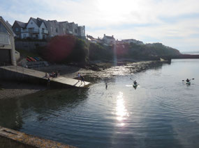 Kids kyaking in Ballycotton Harbour
