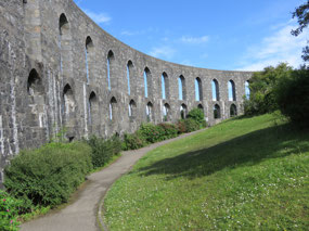 Outer wall with views of  Oban town below