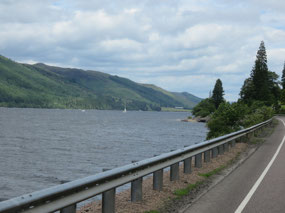 Driving by Loch Lochy