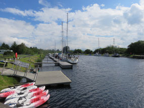 Yacht Club on the Caledonia Canals where we stayed