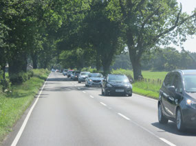 Breakdown held up traffic near Blair Drummond 