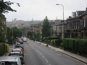 Passed rows of Georgian houses on way to Edinburgh