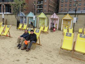 False beach in front of Law Courts