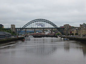 The four different bridges over the River Tyne