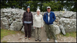 Erin, Linda and Larry at Clava Cairns