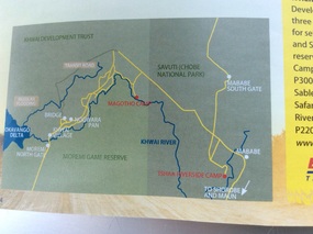 A map of our position at KDCT campsite 