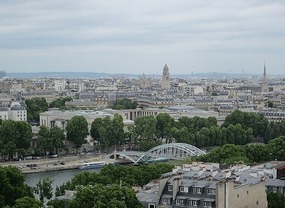 A great view from the Eiffel tower