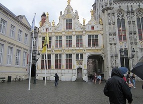 Bruges - a chapel with two stories