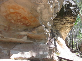 Aboriginal Art At Balloon Cave