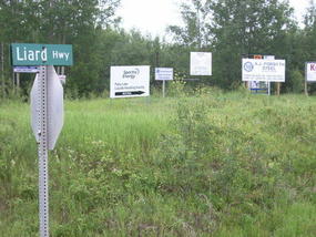 05 - intersection of Alaska and Liard Hwys.