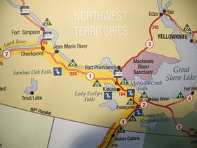 01 - today's drive - Fort Simpson to Yellowknife