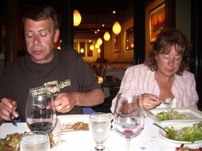 61 - Dianna and Glenn enjoying the meal