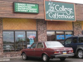 - college hangout with Internet access