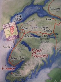 - All Amerian Drive along Turnagain Arm to Seward